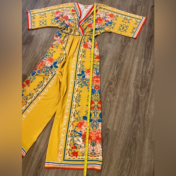 Flying Tomato Yellow Boho Printed Jumpsuit - Picture 11 of 12
